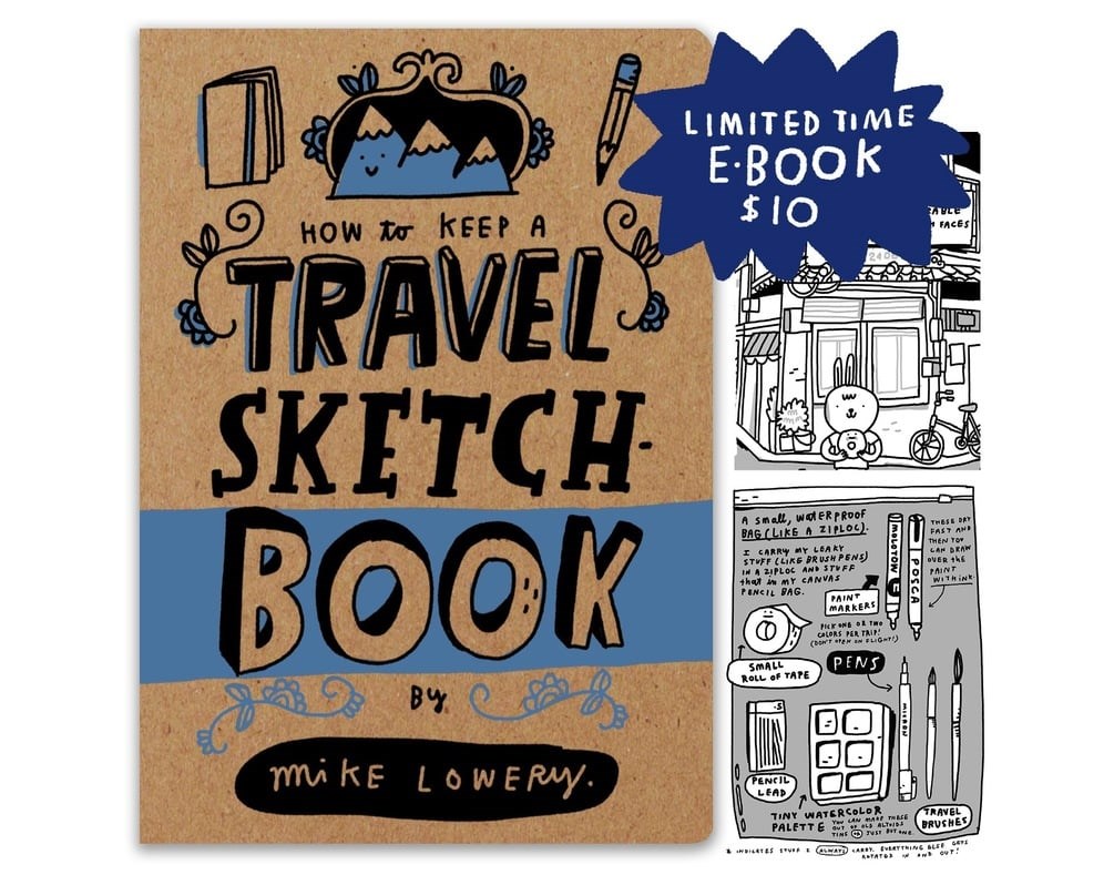 How to Keep a Travel Sketchbook PDF guide [by mikelowery] 
 mikelowery.gumroad.com/l/eiFwO?a=5038… 
  #sketch #reading
