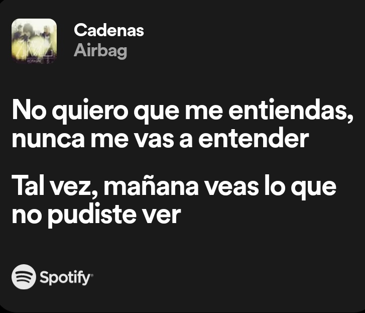 de hecho hay una canción de Airbag que lo dice