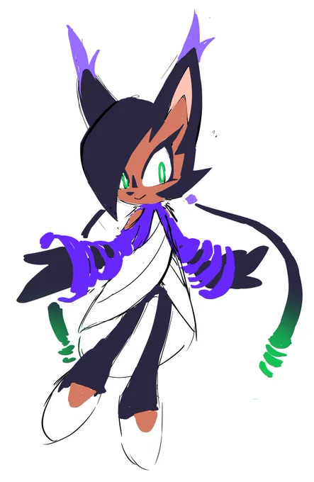 ooh!  I had this one sitting around for a while ^_^ but maybe it would still need more things that make her look more lynx like