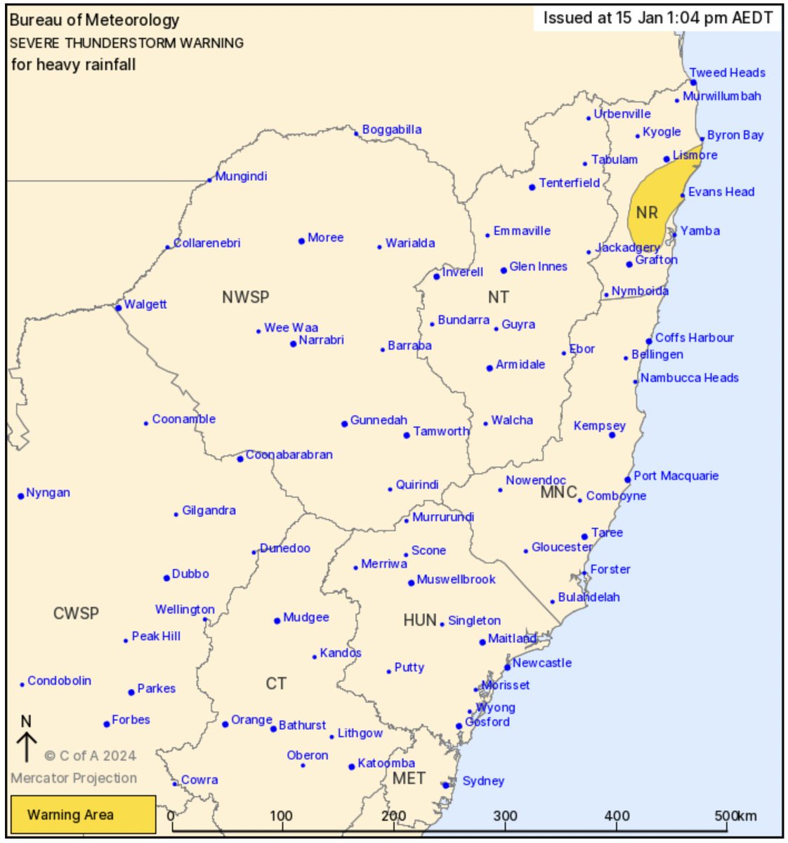 NSWSES's tweet photo. Severe Thunderstorm Warning for HEAVY RAINFALL in parts of the Northern Rivers Forecast District. Locations which may be affected include #Ballina, #Coraki, #Alstonville, #EvansHead, #Woodburn and #Maclean.
View all warnings: https://t.co/RaDviSeYGW https://t.co/wQIx6Uo4f5