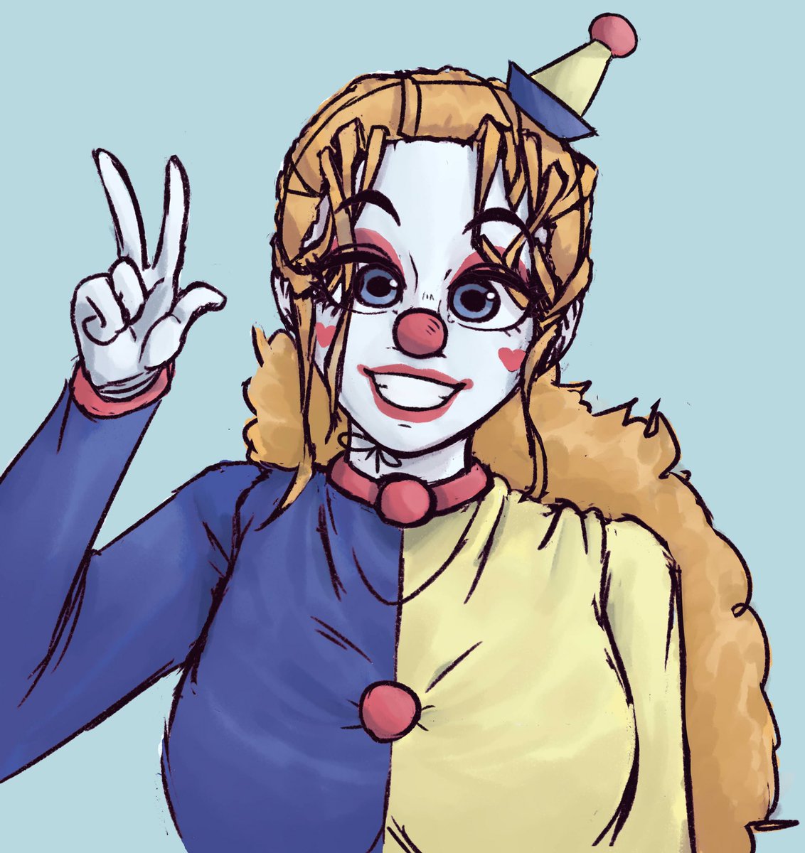 cubbertLOL's tweet photo. Bridgette the clown 🤸 https://t.co/IXtIQ9WwqQ