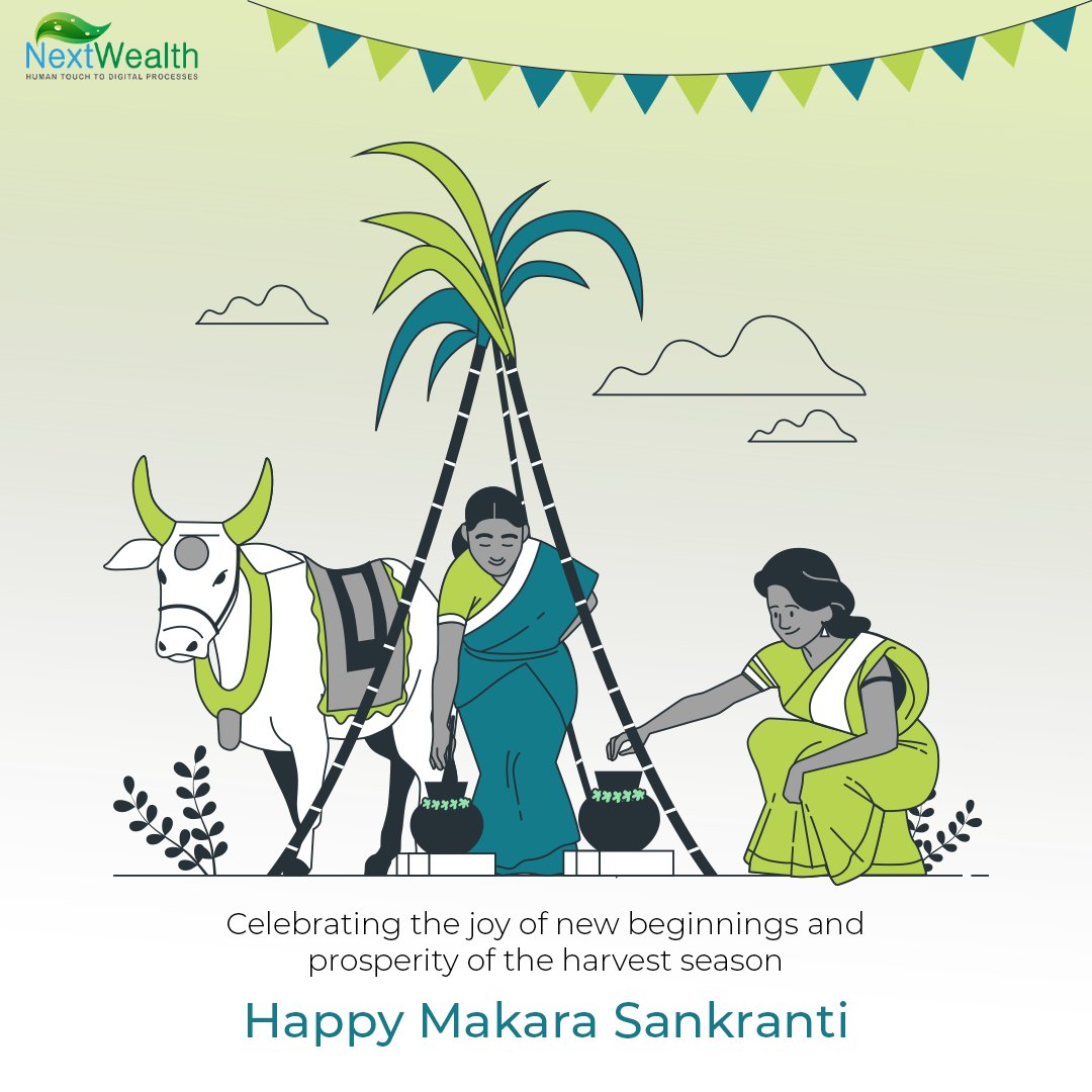 NextWealth's tweet photo. Let the festive spirit of Makar Sankranti fill your heart with love and your home with laughter. Have a wonderful celebration!

NextWealth team wishes everyone a happy and joyous Makar Sankranti!!!

#NextWealth #makarsankranti #happymakarasankranthi2024 #artificialintelligence https://t.co/Gf0dYZmCAy