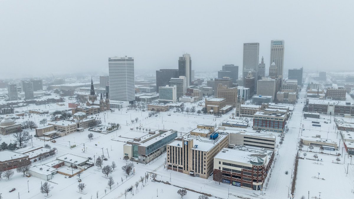 Tulsa was a Winter Wonderland today