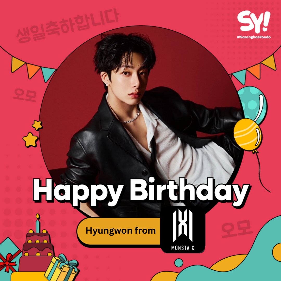 Happy Birthday to Hyungwon from <a href="/OfficialMonstaX/">몬스타엑스_MONSTA X</a> 
🎂15.01.2024

#MONSTA_X #HBDtoHYUNGWON #HappyHyungwonDay #HappyBirthdayHyungwon #HYUNGWONDAY2024 #kpop #saranghaeyoodo
