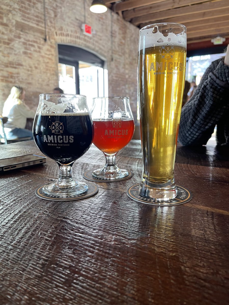 Such a fun time w/fun friends at Amicus Brewing Ventures today.