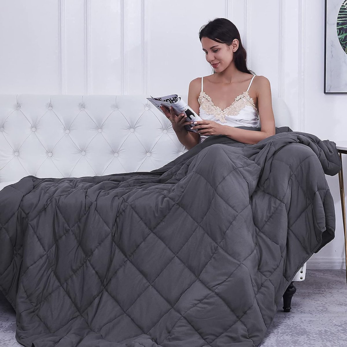 Frugal_NotCheap's tweet photo. Weighted Blanket (Dark Grey, 48"x72"-15lbs). Cooling Breathable Heavy Blanket, Microfiber Material with Glass Beads. Multiple sizes/colors available.
Reg. $59.99, click link to buy now for only $36.99 (-38%): https://t.co/04aPL7MltV
#weightedblanket
#amazonfinds
#amazondeals https://t.co/9SuuVKDste