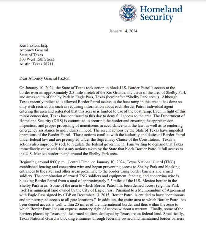 Border letter