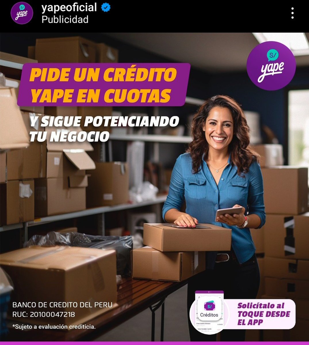 ALRivadeneyra's tweet photo. Si una empresa con tanta plata como el BCP prefiere usar IA para sus artes en lugar de pagarle a  un ilustrador, ¿qué se puede esperar de otros negocios?

Y encima mal hecho. SEIS DEDOS, PUES. Qué es estoooooo https://t.co/dfVb8DiXCK