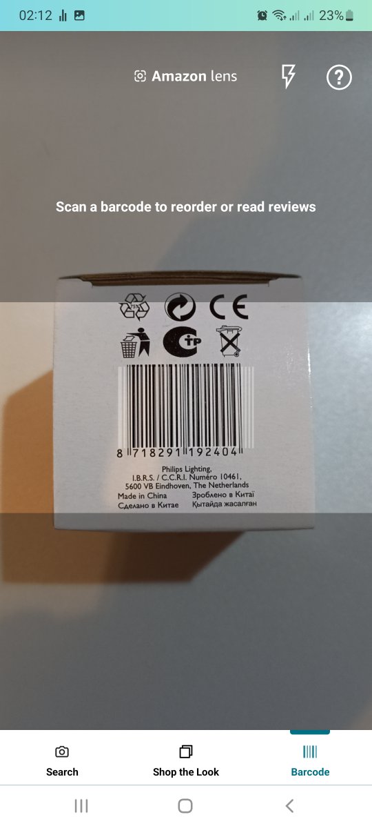oceancolors's tweet photo. @amazon The amazon app is great but the barcode scanner is sooo slow &amp; it sometimes needs multiple tries to pick up a barcode (EAN/UPC no). It's been like this for years now. Whereas with other shopping apps the barcode scanners pick them up almost instantly. Please improve it 🙂 https://t.co/s9EGpnsEFF