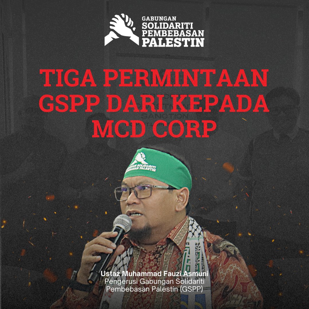 gsppmalaysia's tweet photo. Salah satu syarikat yang diboikot oleh GSPP adalah McDonald Corporation. Syarikat dari US yang dikenali semua di seluruh dunia dengan rangkaiannya yang banyak. Di Malaysia sahaja ada lebih 300 restoren McD di seluruh negara dan dengarnya ada lagi yang akan dibuka. https://t.co/NgLBtEO6wD