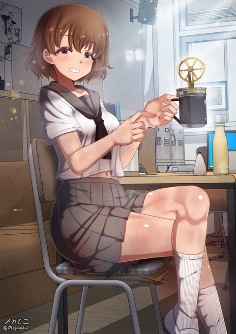 他の制服ツチヤ。 自動車部なら、コーヒーで動くスターリングエンジンとか好きそうです🤭