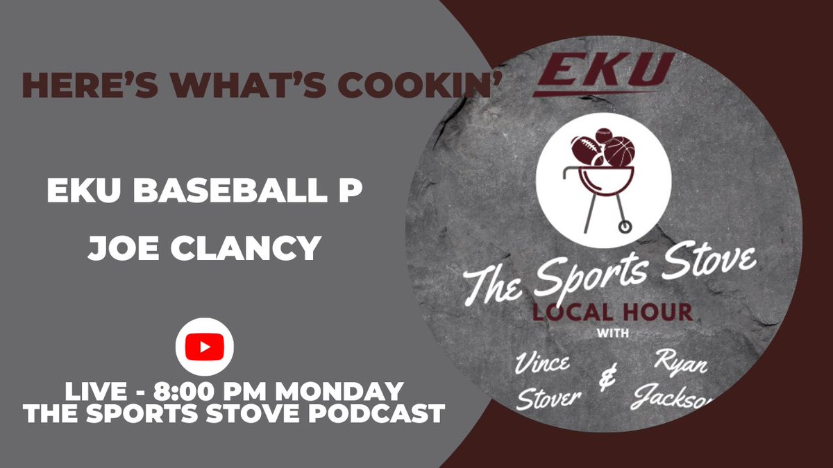 New Local Hour Monday night talking @EKUFootball with @RhinoJack9956 and @EKUBaseball with @JoeClancy36 and possibly a guest from @EKUWBB also!