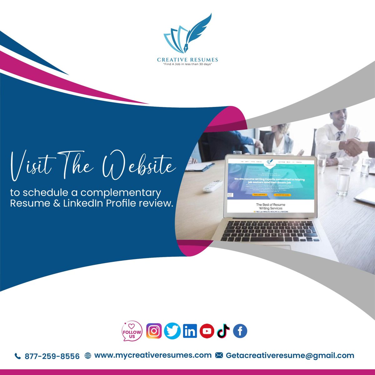 CreativeResume1's tweet photo. We believe in the power of personalization.📣

By crafting a unique and personalized resume highlighting your skills, achievements, and potential, we can help you secure the career opportunities you deserve.📌

🌐https://t.co/rkbPIXqocp

#CreativeResumes #ResumeService #jobsearch https://t.co/eHEL4h846k