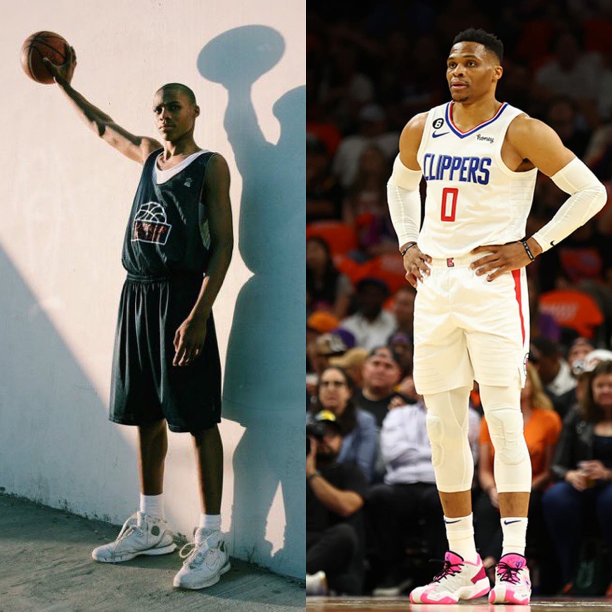 Russell Westbrook in high school: ➩ 5'8' and 140 pounds as a freshman ➩ Didn’t start until he was a junior ➩ No recruiting letters until the summer of senior year Trust the process and put in the work.