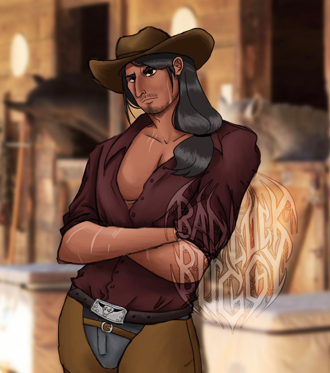 VIDE0VAMP's tweet photo. suspect #3: Javier de la Cerda
age: 28
occupation: vaquero, owns local cattle ranch
alibi: playing cards with his farmhands - unconfirmed
motive: was one of the victim's many lovers, crime of passion?
#MyCowboyMyKillerVN #MCMK https://t.co/tBE0sql44c
