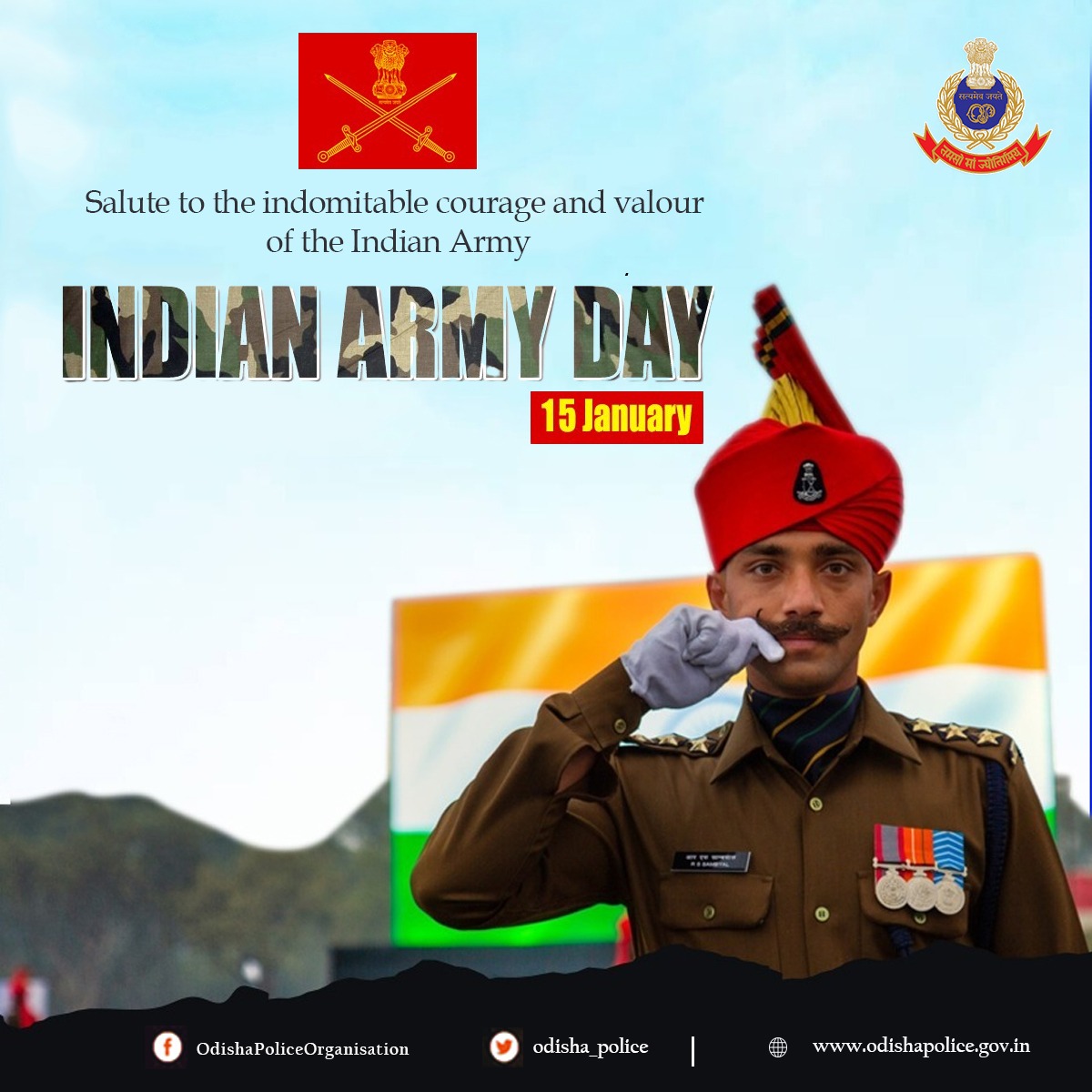 Warm wishes to all personnel and families of #IndianArmy on the occasion of Indian Army Raising Day. On this special day, we express our honour to the warriors who render their daring & dedicated service to the nation. #ArmyDay @adgpi