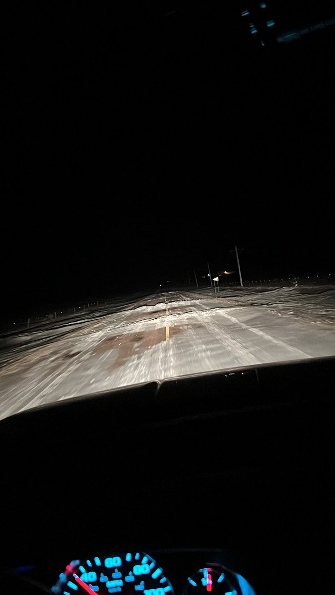 Gotta love dodging snow drifts that are as hard as speed bumps on the highway