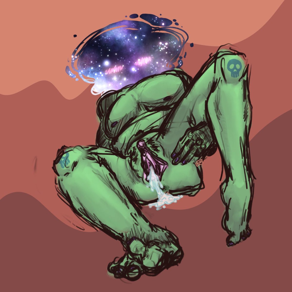 PixyireDigital's tweet photo. @AzuzaAD @snoozykat Stoned horny DO HIT DIFFERENT GODS i drew this while stoned horny https://t.co/my9UP58vlh