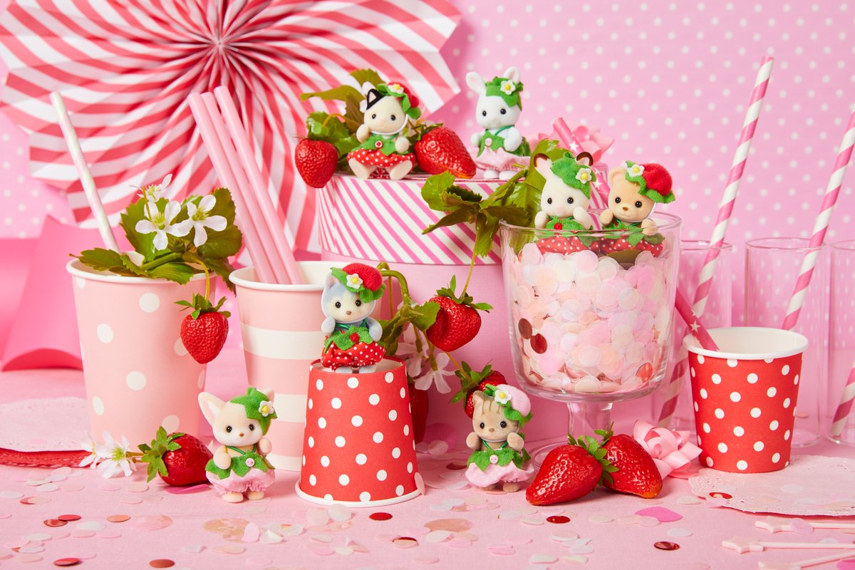 本日1/15は、 #いちごの日 🍓 『あつまれ！赤ちゃんセット-いちご