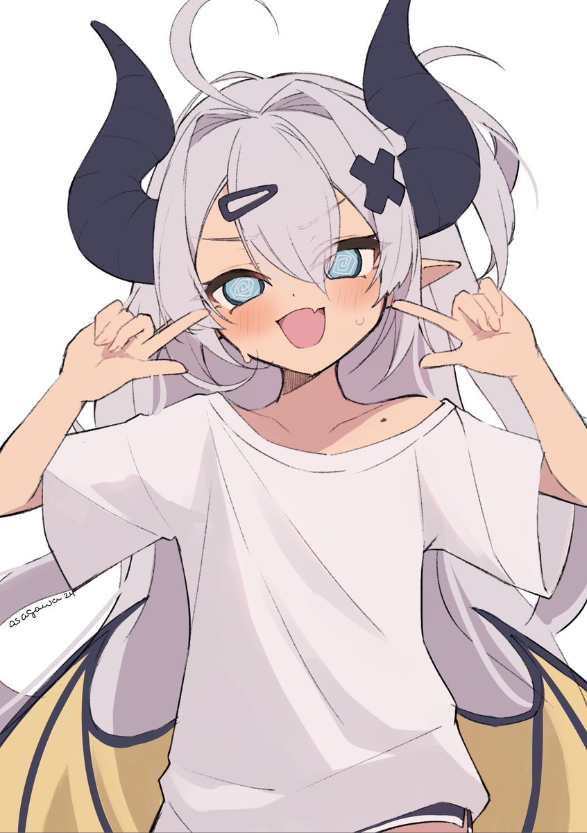 「Today's Stream was so much fun, humans~ 」|Mikan Asagawa🔆のイラスト