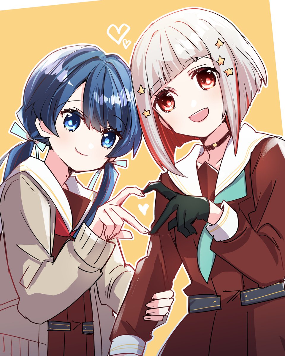 「DOLLCHESTRAのハートは健康に良いという説 #蓮ノ空美術部」|環月紙袋僕ラブ「ジ51,52」せつはる合同＋おまめ合同＋個人誌🌈👼🔖💫🐬♦✨のイラスト