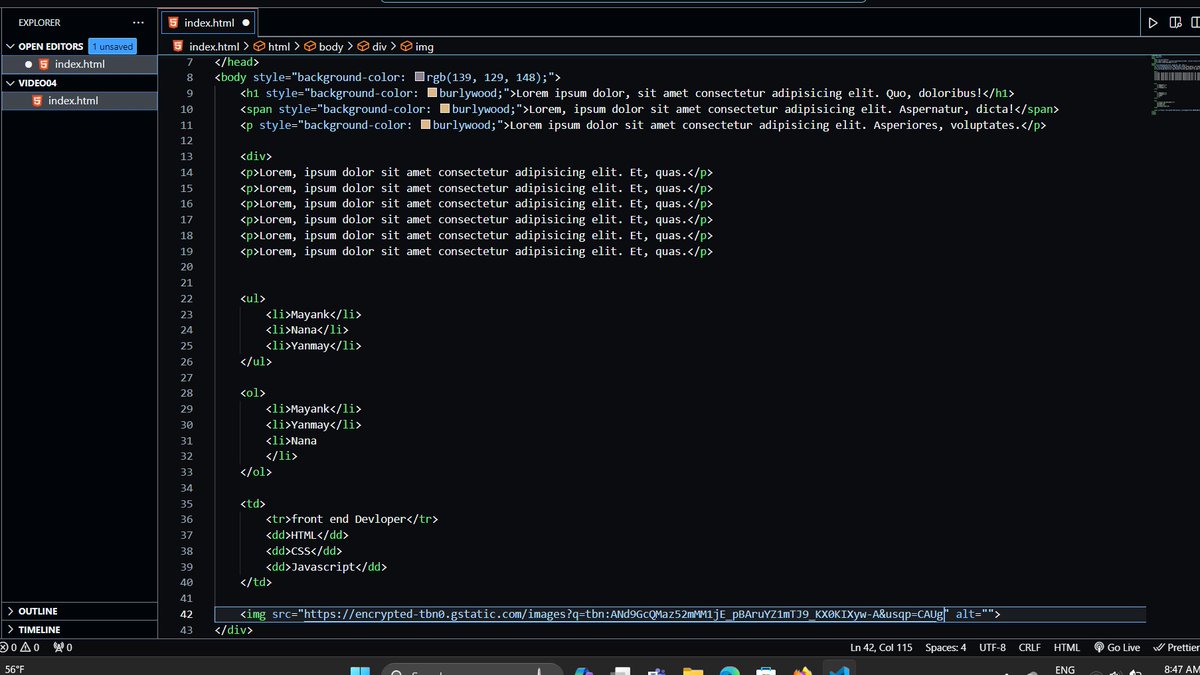 Mayankdev807's tweet photo. Learning Full Stack 🎯Devlopment
Day 02

#100DaysOfCode 

.
.
.
.
.
.
#javascript #webdeveloper #FrontEnd #softwaredevelopment #coding #learning https://t.co/SiZYaFmIHX