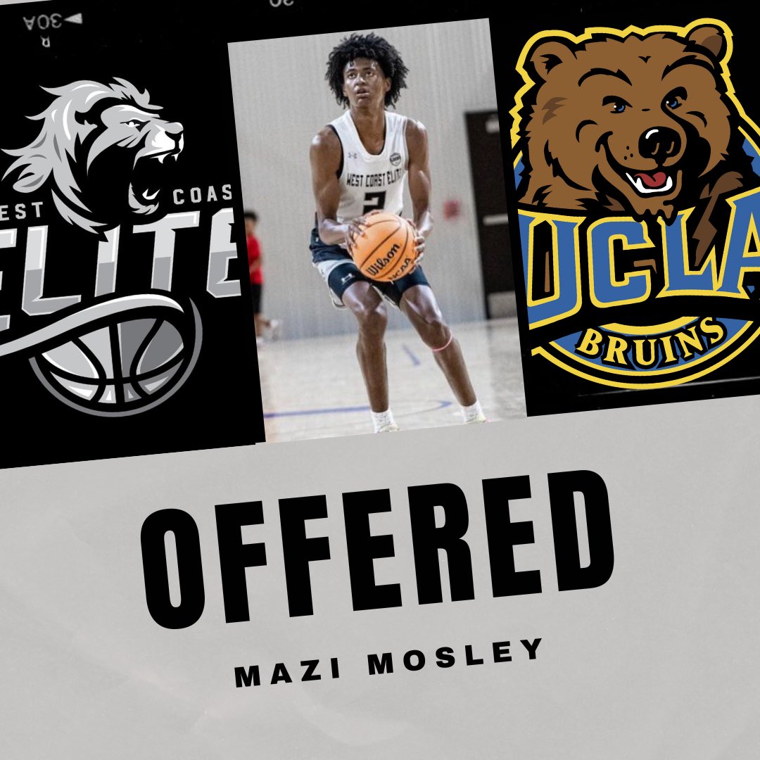 6’5” G Mazi Mosley of St. Francis (2025) has picked up an offer from UCLA! 🔥🏀 #ALLIN