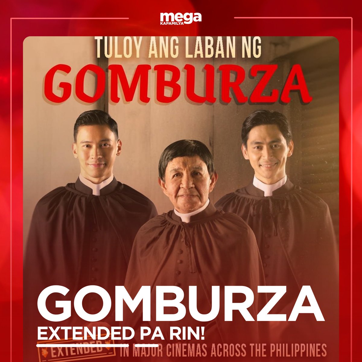 Tuloy pa rin ang pag tindig! ✊

“GomBurZa Film” extended sa ibang sinehan sa Pilipinas! 🤎❤️

#MegaKapamilya #GomBurZaFilm #GomBurZa #MMFF #mmffparade2023 #MetroManilaFilmFestival @GomBurZaFilm