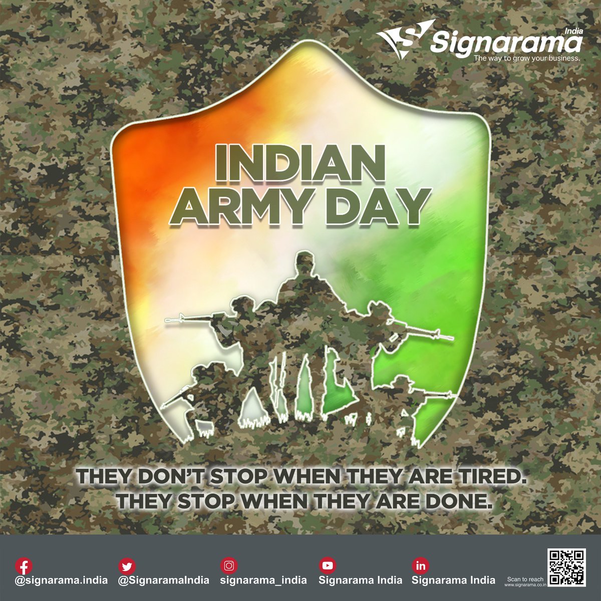 SignaramaIndia's tweet photo. #Signaramaindia #Armyday #Indianarmy #India https://t.co/J2Hza91FHL