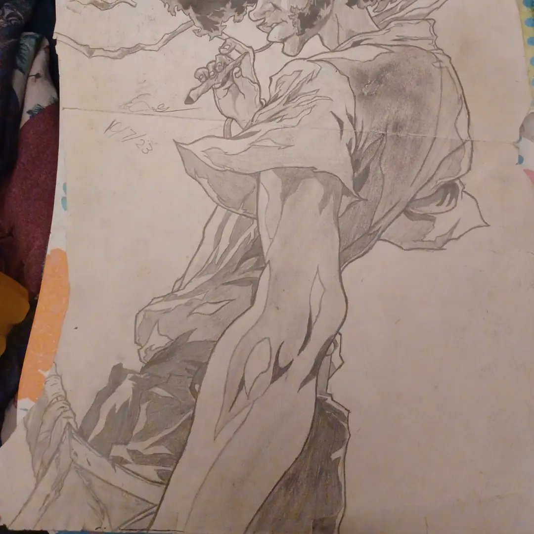ecgibson06's tweet photo. Latest art so far 
#Black #led #anime #ink #miral #weed #art #landscape #juijistukaison0 #movie #music #musiccover #afro #Afrosamurai https://t.co/mVh8V1tW4M