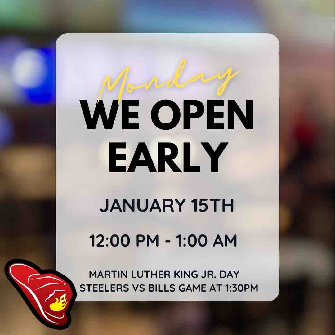 Firehouseeats's tweet photo. We will be opening early tomorrow! Bring your kids in for a fun day off school or come watch the Steelers and Bills game or both! It’s always a fun time at Firehouse! #firehouse #bakersfield #football #firehouseeats #familyfun #openearly https://t.co/ettNmNIt5g