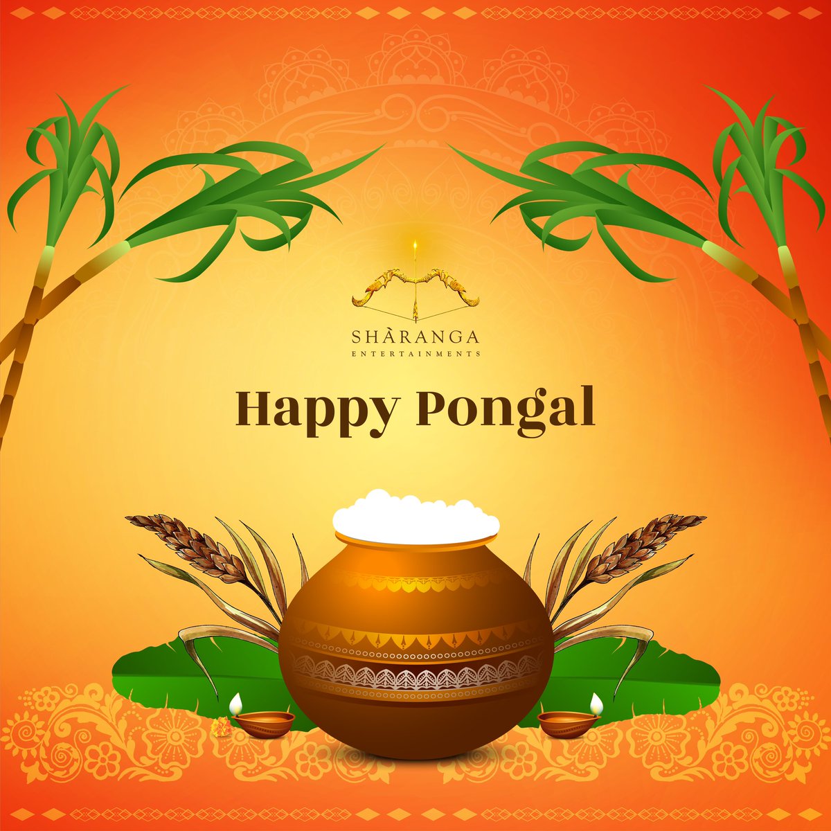 May this be your biggest harvest of happiness yet!✨

Sharanga Entertainments wishes you a Happy Pongal. 

#HappyPongal