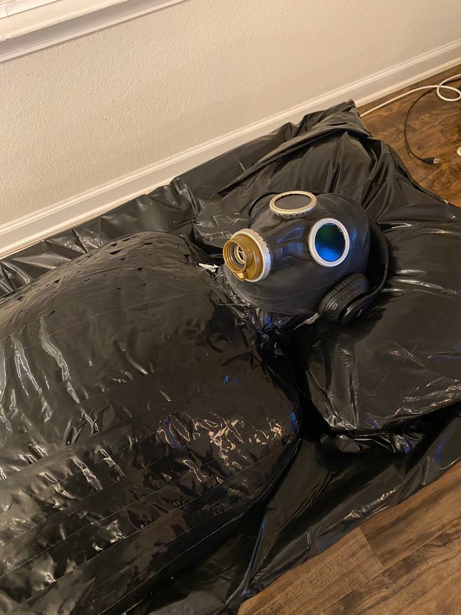 justdifferenttx's tweet photo. Part 1 - I think may have corrupted @gluvlover into how amazing it feels being mummified. First time mummified he lasted 4 hours and this time 6 hours.  Maybe 8 hours next time? 😈 https://t.co/ARmp1DvQpw