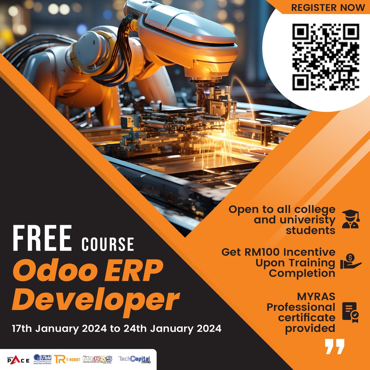tr_trobot's tweet photo. 🚀 Calling all college and university students! 🎓 Get ready to supercharge your career with the Odoo ERP Developer Certification program! 🌟

👉 https://t.co/N6UYlx19rL or contact us at +60 11-2737 7098 (Rajaa) https://t.co/bJNBW30dkq