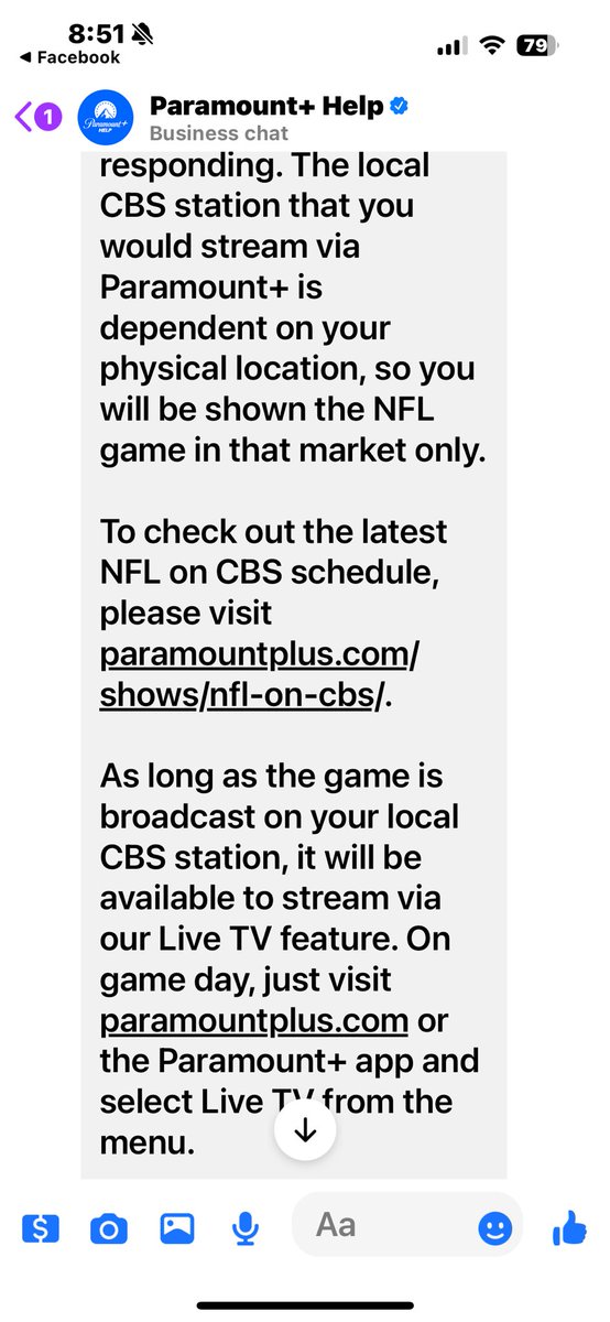 magicmom22's tweet photo. @RepPatRyanNY @NFL @NBCSports Can you push for Paramount to not falsely advertise.  What a waste of money!!!!   Their post vs their response.  Haven't caught a KC game on that platform yet!!!! https://t.co/HUnL24A6Uq