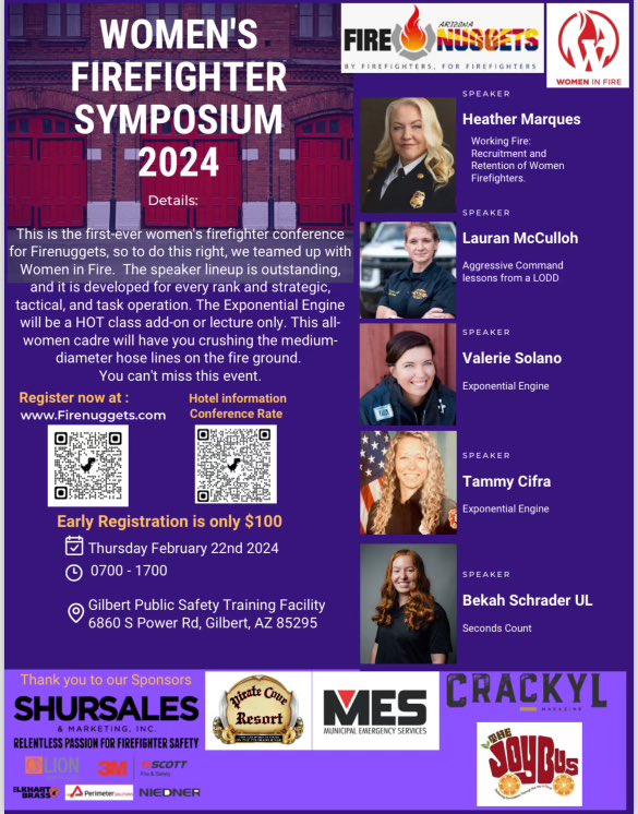 FireNuggetsCom's tweet photo. WFS2024 in Gilbert, Arizona! Big training opportunities coming to Arizona next month. Don’t miss out- two conferences in one week. Signup today at https://t.co/xdgyhiWi9l or follow the QR codes on the flyer/post. https://t.co/3xKWqn1ZHL