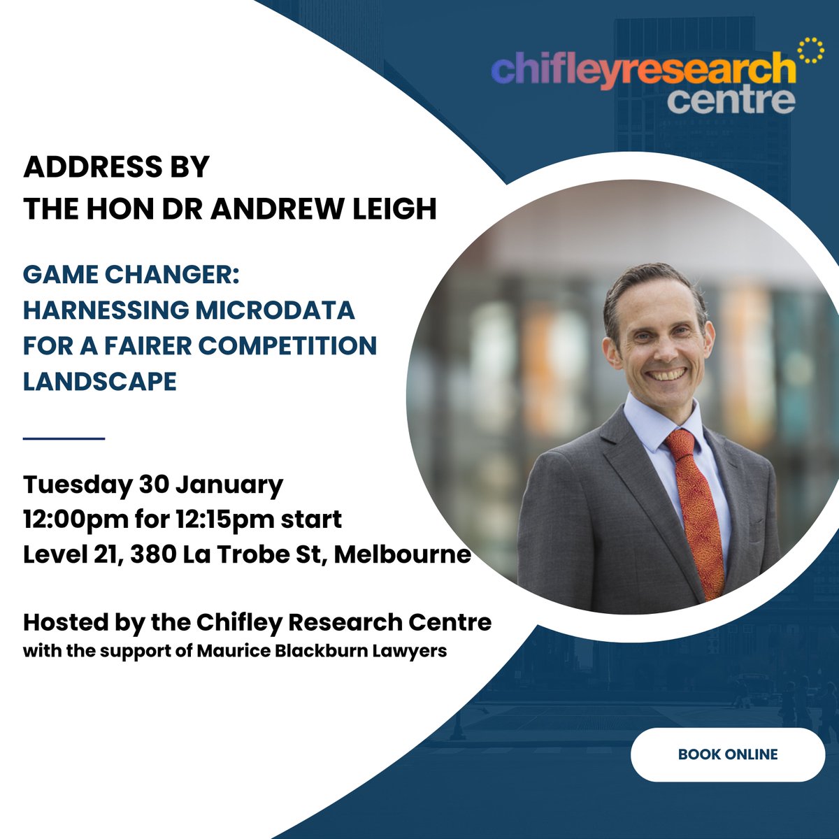 Chifley Research (@chifleyresearch) on Twitter photo Can microdata improve consumer outcomes while building a better and more productive economy? The answer could be yes. Hear why from <a href="/ALeighMP/">Andrew Leigh</a> in #ChifleyConversation Melbourne at 12 Noon, 30 January -BOOKING ESSENTIAL events.humanitix.com/game-changer-h… Can microdata improve consumer outcomes while building a better and more productive economy? The answer could be yes. Hear why from <a href="/ALeighMP/">Andrew Leigh</a> in #ChifleyConversation Melbourne at 12 Noon, 30 January -BOOKING ESSENTIAL events.humanitix.com/game-changer-h…