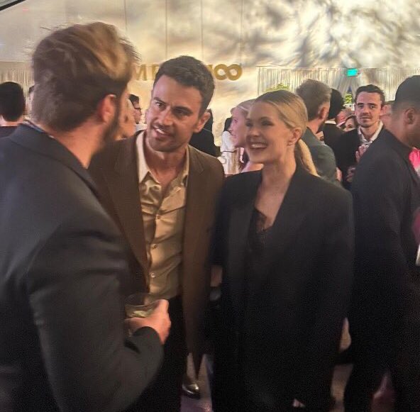 LeftKidney4Theo's tweet photo. Theo James and Meghann Fahy at the MPTF's 17th Annual #EveningBefore Party 13 January 2024 https://t.co/41T5orHE29