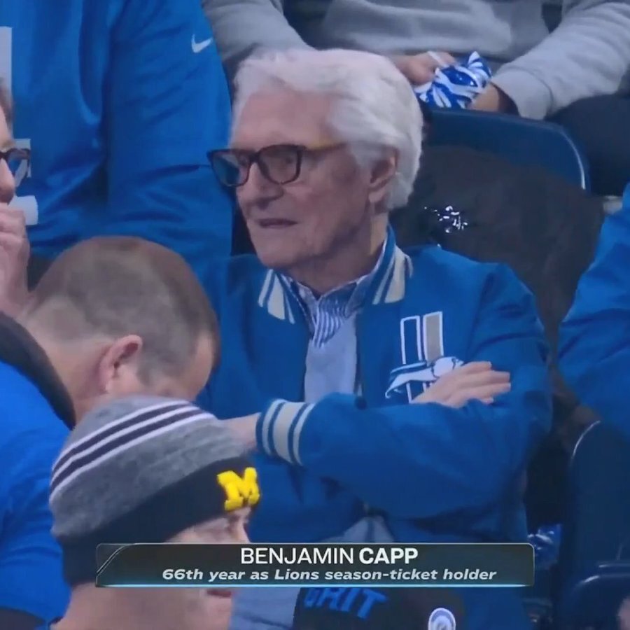 Tonight's extra special for Benjamin Capp. Who has been a season ticket holder since the 50's. 😮