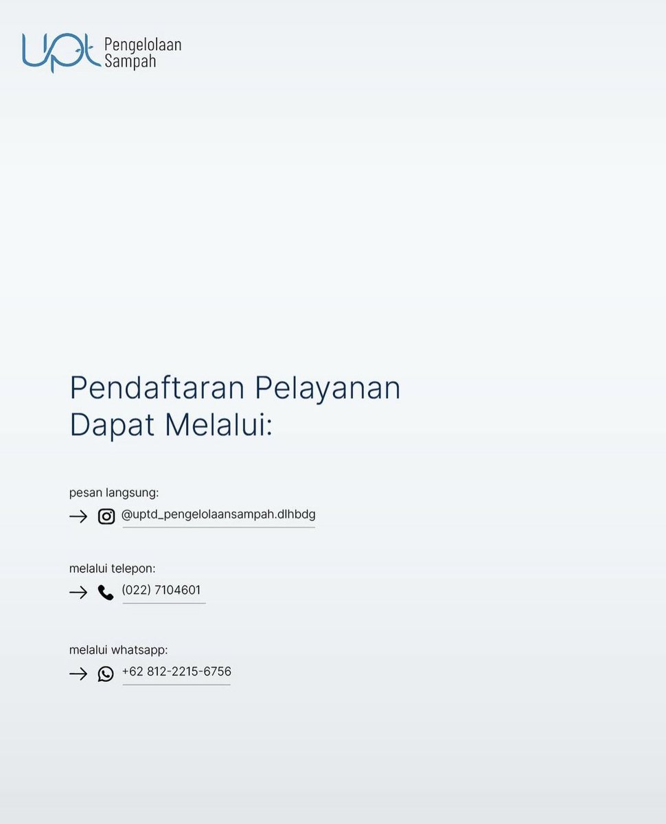 Pelayanan Penjemputan Sampah Besar Kota Bandung bisa cek infonya di Poster berikut ya: cc <a href="/UPTPS_DLHbdg/">UPTD Pengelolaan Sampah DLH Kota Bandung</a>