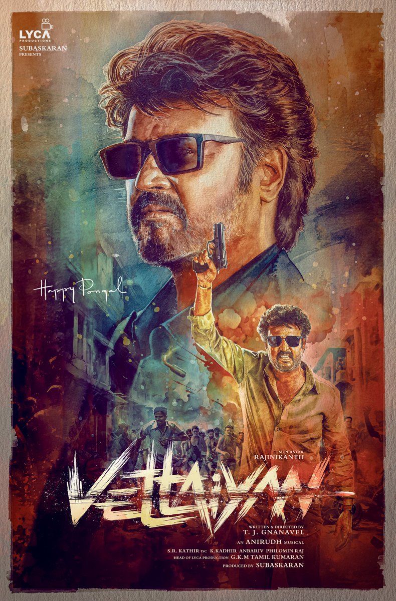LycaProductions's tweet image. Happy Pongal 😇☀️🌾 wishes from VETTAIYAN team! 🤗 May this festival of harvest add more colourful moments to your life! ✨

#VETTAIYAN 🕶️ @rajinikanth @SrBachchan @tjgnan @anirudhofficial @LycaProductions #Subaskaran @gkmtamilkumaran #FahadhFaasil @RanaDaggubati @ManjuWarrier4…