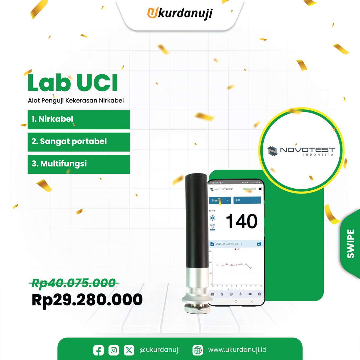 ukurdanuji's tweet photo. Selamat datang di Pesta Awal Tahun ukurdanuji bersama Novotest! Dapatkan pengalaman pengukuran terbaik untuk alat kategori konstruksi Anda.

TAGS
#Novotest
#PromoAwalTahun
#diskonawaltahun
#konstruksi
#tekniksipil
Gibran
#TimnasDay
Slank
NPWP
Jepang
YANG BENER AJE
Nguyen
Pagii https://t.co/N7hZuOMx03