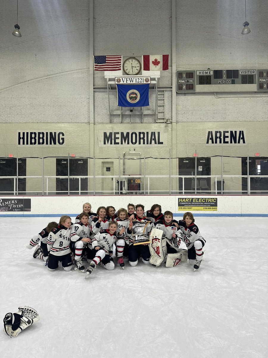 RochYouthHockey's tweet photo. @RochesterREDSQA came home with a little hardware from Hibbing! Congrats boys!! #champions #ironrangehockey @YouthHockeyHub https://t.co/4swtLYsrtz