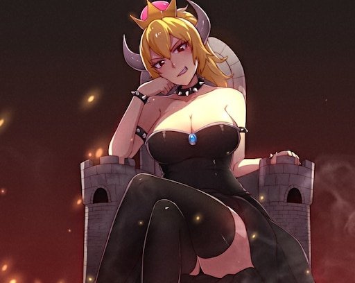 BowsetteParody's tweet photo. Giving her a kiss on the mouth and then kicking her off, you will get my love and trust when you earn it https://t.co/s4k8U1WYjv