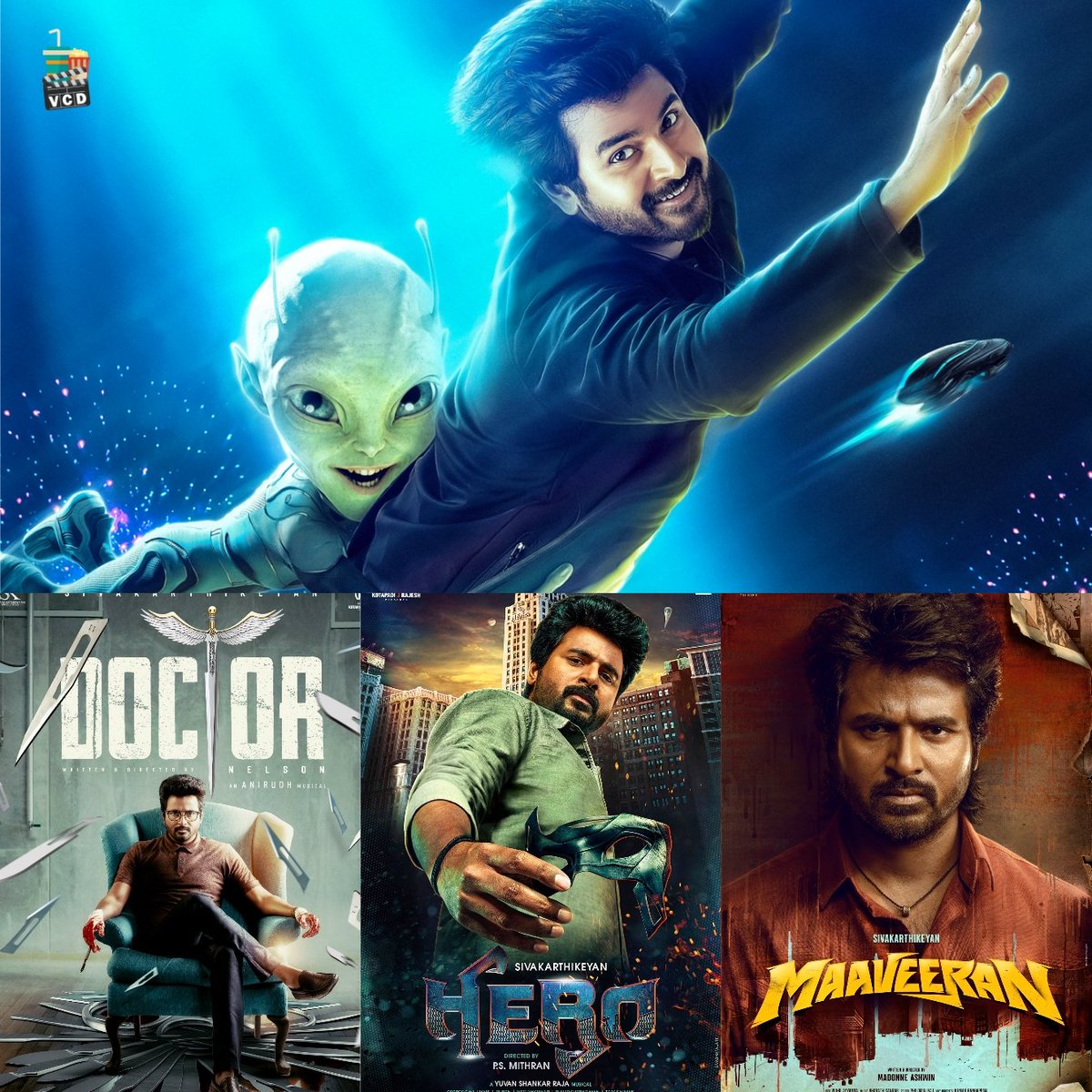 VCDtweets's tweet photo. #Sivakarthikeyan - Be it success or failure, man never fails to utilize his market value &amp; experiment in the commercial space 👏

• #Hero - Super Hero
• #Doctor - Dark Comedy
• #Maaveeran - Fantasy
• #Ayalaan - Sci Fi (Alien)
• #SK21 - Raw Action Army film ⏳ https://t.co/0OMOQ2nFEj