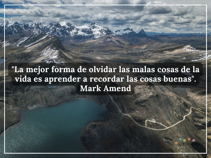 infonafer's tweet photo. "La mejor forma de olvidar las malas cosas de la vida es aprender a recordar las cosas buenas".
Mark Amend https://t.co/I9RWi2hAcb