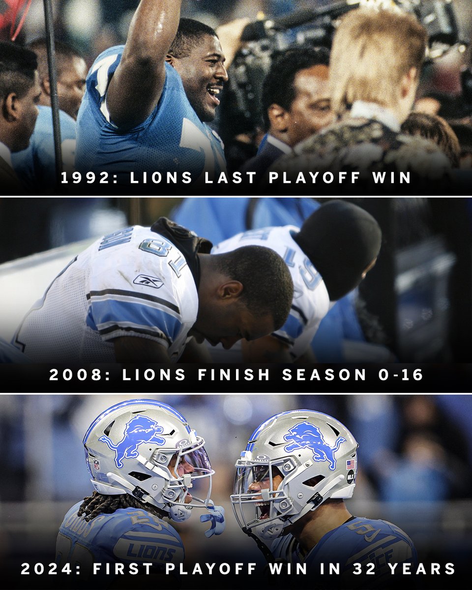 What a journey it's been for the Detroit Lions 👏