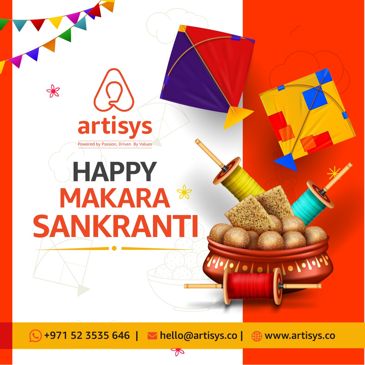 hello_artisys's tweet photo. Artisys Digital Solutions Wishes A Happy Sankranti.

Touch the sky, with Artisys handling your Branding, Designing and Advertising needs.

#Sankranti #Sankranthi #design #Advertising #branding https://t.co/PTytVRSThX