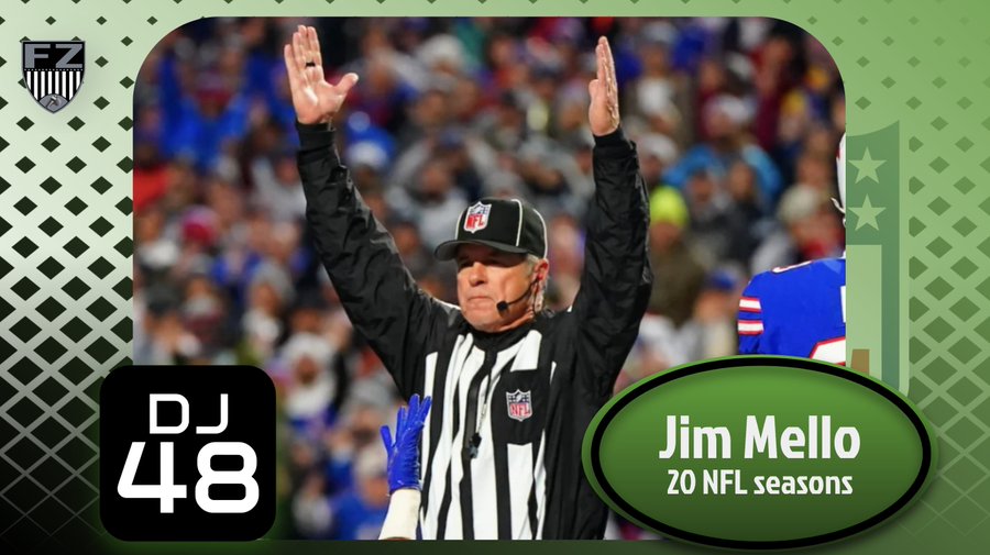 Down judge Jim Mello leaves the field on a historic Lions win: 302 regular season games, 8 Wild Card Playoffs, 3 Divisional Playoffs, 3 Conference Championships, and Super Bowl XLVIII.