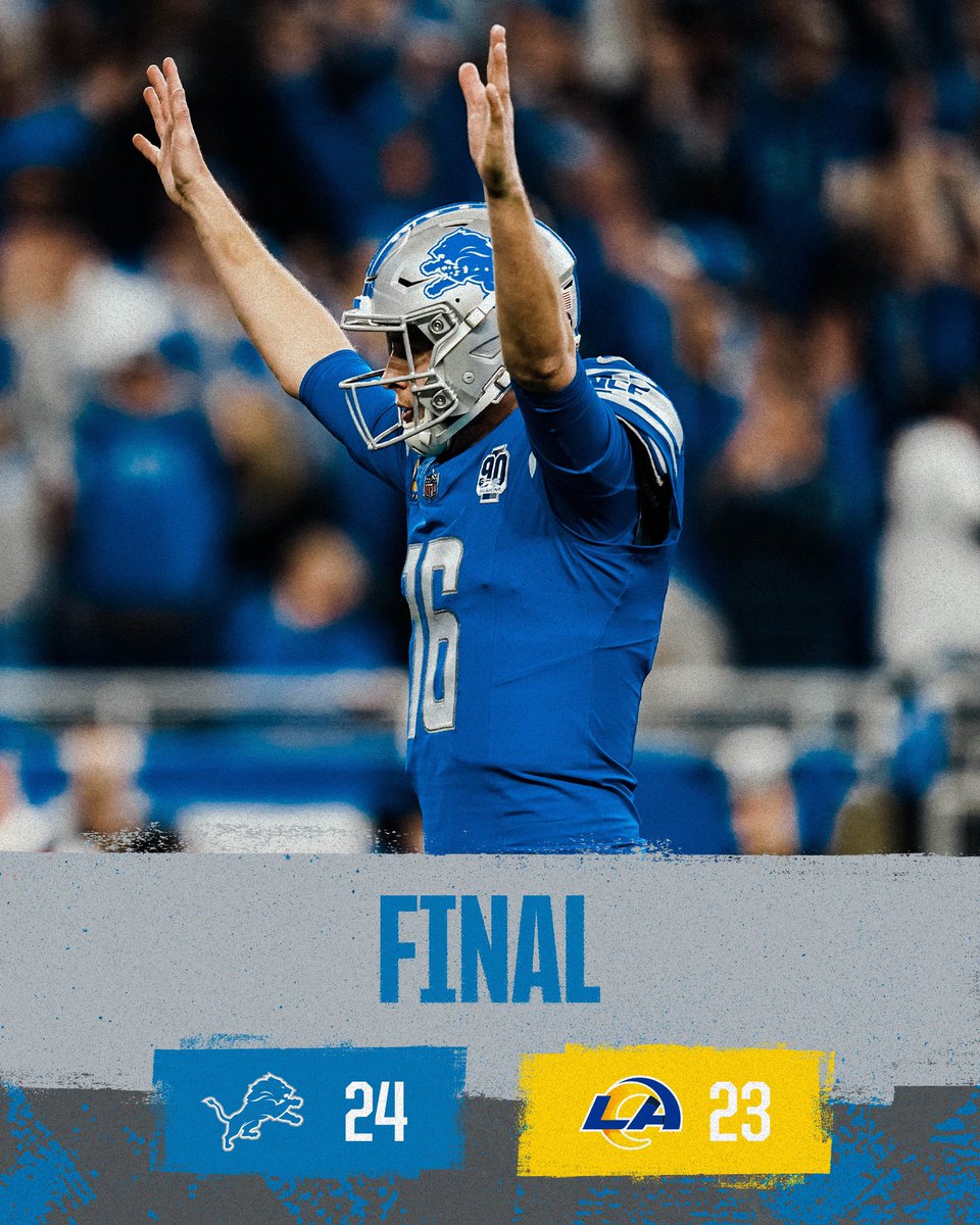 magrissett's tweet photo. Jared Goff comes through for Detroit! #DetroitLions #jaredgoff #Playoffs picture: Detroit Lions. https://t.co/UCrKwPwtOq